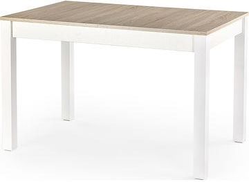 Stół MAURYCY Halmar Dąb sonoma + biały 75x118-158 cm