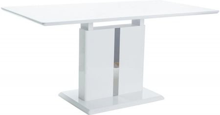 Signal Meble Stół DALLAS biały lakier rozkładany 110(150)x75cm Biały lakier