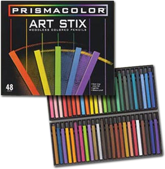 Stix Woodless Prismacolor Art Stix 48 ART STIX PRISMACOLOR PREMIER