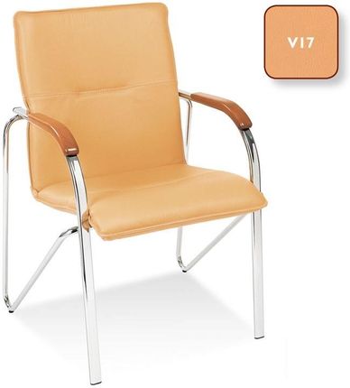 Krzesło Konferencyjne Samba Brzoskwiniowy Imitacja Skóry V-17