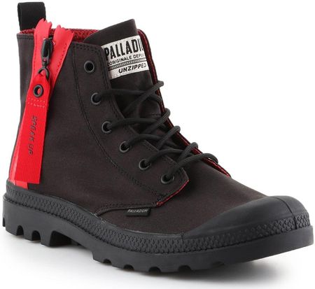 Palladium Pampa Unzipped 76443-008-M - czarny , , czerwony
