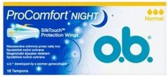 Johnson&Johnson Tampony Higieniczne O.B Procomfort Night Normal 16 Szt