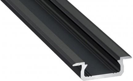 Eko-Light Profil Aluminiowy Czarny Typ Z 1M + Klosz Mleczny (Ekpr6381)