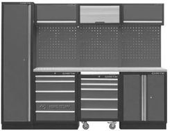 Zdjęcie King Tony Zestaw Mebli Warsztatowych Nr 4 Szare 2640x460x2000mm (87D11X04AKG) - Poznań