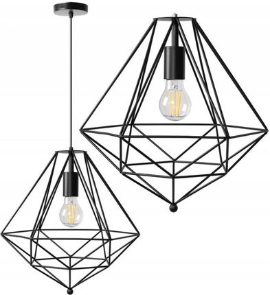 Toolight Lampa Metalowa Loft Czarna (Osw30003)