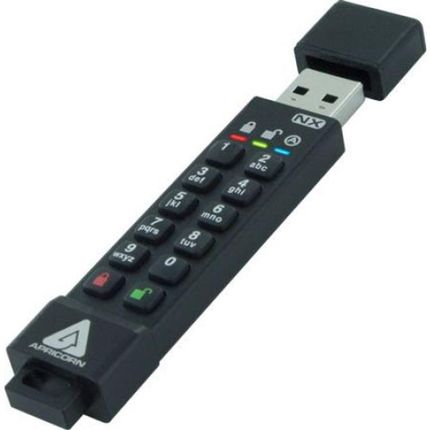 APRICORN PENDRIVE  SECUREKEY 3NX FLASH S-USB 3.0 128GB  (ASK3NX128GB)