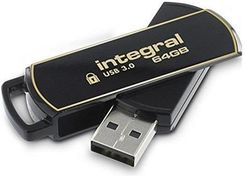 INTEGRAL PENDRIVE  64GB AES-256 BIT SECURELOCK 360 USB 3.0 (INFD64GB360SEC3.0) (INFD64GB360SEC30)