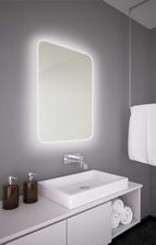 Zdjęcie LUSTRO ŁAZIENKOWE KRYSZTAŁOWE Z OŚWIETLENIEM LED - Zawidów