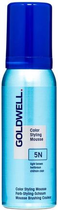 Goldwell Color Styling Mousse Pianka Koloryzująca Do Włosów Kolor 5N Jasny Naturalny Brąz 75 Ml