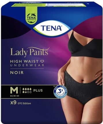 TENA Lady Pants Plus Noir M OTC Edition Bielizna Chłonna Dla Kobiet 9szt