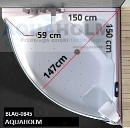 Aquaholm Premium Limited Cf-3131 150X150Cm + Podgrzewacz Wody