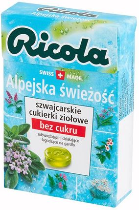 Ricola Szwajcarskie Cukierki Ziołowe Alpejska Świeżość 27,5g