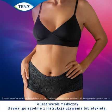 TENA Lady Pants Plus Noir L OTC Edition Bielizna Chłonna Dla