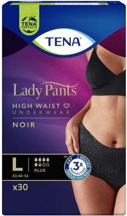 TENA Lady Pants Plus Noir L Bielizna Chłonna Dla Kobiet 30szt