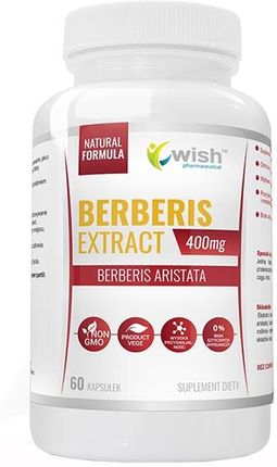 Wish Berberis Extract 400mg Aristata Berberyna 60kaps 