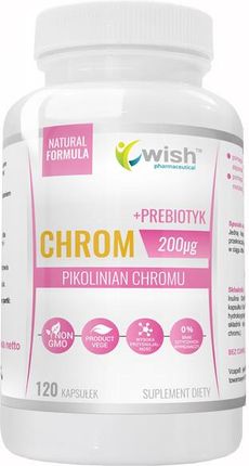 Wish Chrom Pikolinian Chromu 200Mcg + Prebiotyk 120kaps 