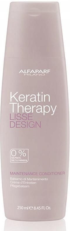 Alfaparf Keratin Therapy Lisse Design Odżywka Podtrzymująca Efekt Wygładzenia 250ml