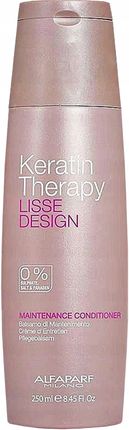 Alfaparf Keratin Therapy Lisse Design Odżywka Podtrzymująca Efekt Wygładzenia 250 ml