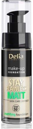 Delia Stay Flawless Matt Skin Defined 16H Podkład Matujący 401 30 ml