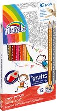 Zdjęcie Fiorello Kredki Super Soft 12 + 2 Kolory Trójkątne - Mińsk Mazowiecki