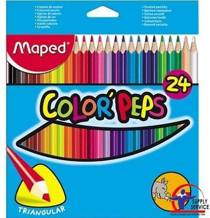 Kredki Maped Trójkątne Colorpeps Jumbo 24Kolorów 834013