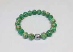 Zdjęcie Lena Gorzycka Jewels Bransoletka Green Cesar Jasper Xl - Puck