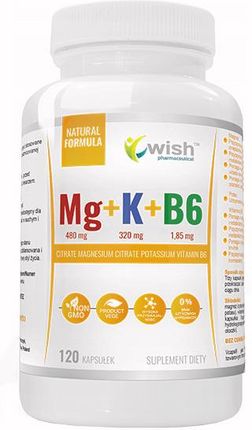 Wish Mg 480Mg + K 320Mg + B6 1,85Mg 120kaps.