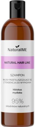 Naturalme Łagodny Szampon Do Włosów Przetłuszczających Się Z Tendencją Do Wypadania Hibiskus I Mydłoka Natural Hair Line Shampoo 300 ml