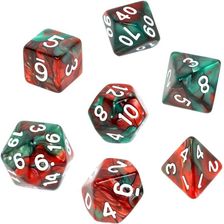 Zdjęcie Rebel Komplet kości RPG Dwukolorowe Czerwono-zielone - Sulęcin