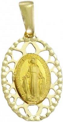 Norbisrebro Złoty Cudowny Medalik Matki Boskiej Niepokalana Próba 585 Idr9720