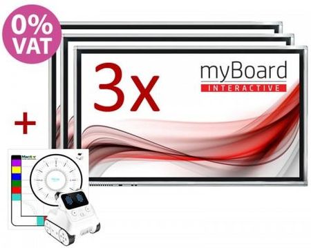 Zestaw TRIO monitor myBoard 65" - VAT 0% OFERTA TYLKO DLA SZKÓŁ!