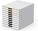 Szuflady na dokumenty DURABLE VARICOLOR Mix białe - 10 szufladek 763027