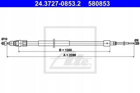 LINKA HAMULCOWA CITROËN BERLINGO ELECTRIC 96-11 24.3727-0853.2