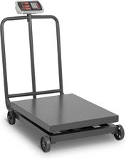 Zdjęcie Waga platformowa - 1000 kg / 200 g - kółka - LED - Jeziorany