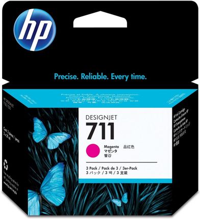 HP 711 Purpurowe 3-pack (CZ135A)