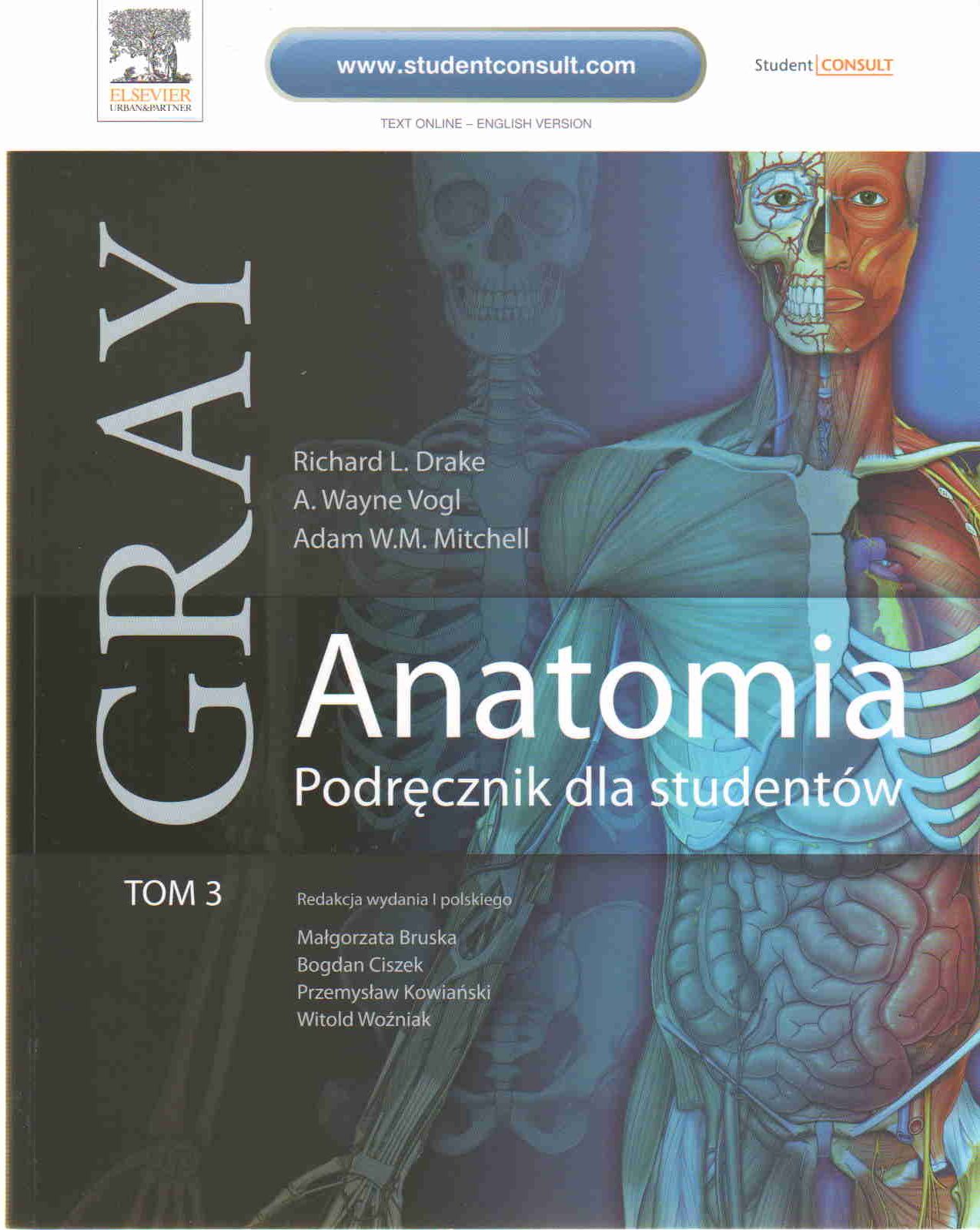 Podręcznik Medyczny Anatomia GRAY Podręcznik Dla Studentów T.3 Bielsko ...