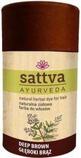 Zdjęcie Sattva Ayurveda Henna Do Farbowania Włosów Głęboki Czekoladowy Brąz 150 G - Bytów