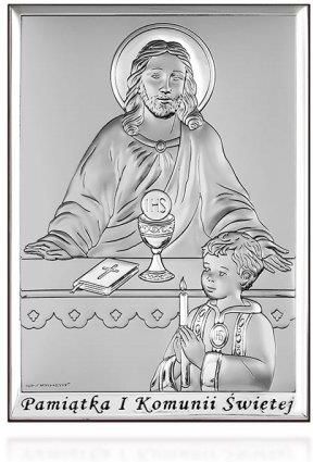 Wiko Obrazek na pamiątkę I Komunii Św. z Jezusem i chłopczykiem 9x13 cm ob6595s2xo