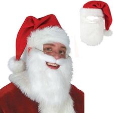 Zdjęcie Springos Czapka Św. Mikołaja Z Brodą - Nowe