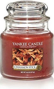 Yankee Candle Classic Medium Jar świeca zapachowa Cinnamon Stick 411g 