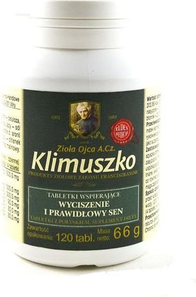 Ojciec Klimuszko Tabletki wspierające wyciszenie i prawidłowy sen 120tabl