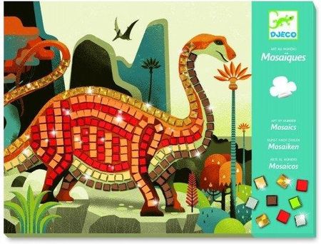 Djeco Zestaw Kreatywny Tworzenie Obrazów Mozaiki Dinozaury Dj08899