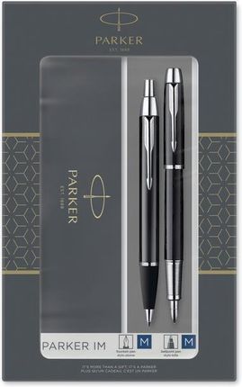 Parker Zestaw Duo Im Długopis+Pióro Black Ct