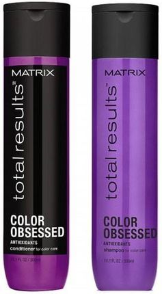 Matrix Total Results Color Obsessed Zestaw pielęgnujący włosy farbowane + szampon 300ml + odżywka 300ml