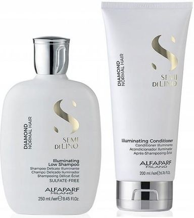 Alfaparf Illuminating rozświetlający zestaw do włosów normalnych szampon 250ml + odżywka 200ml