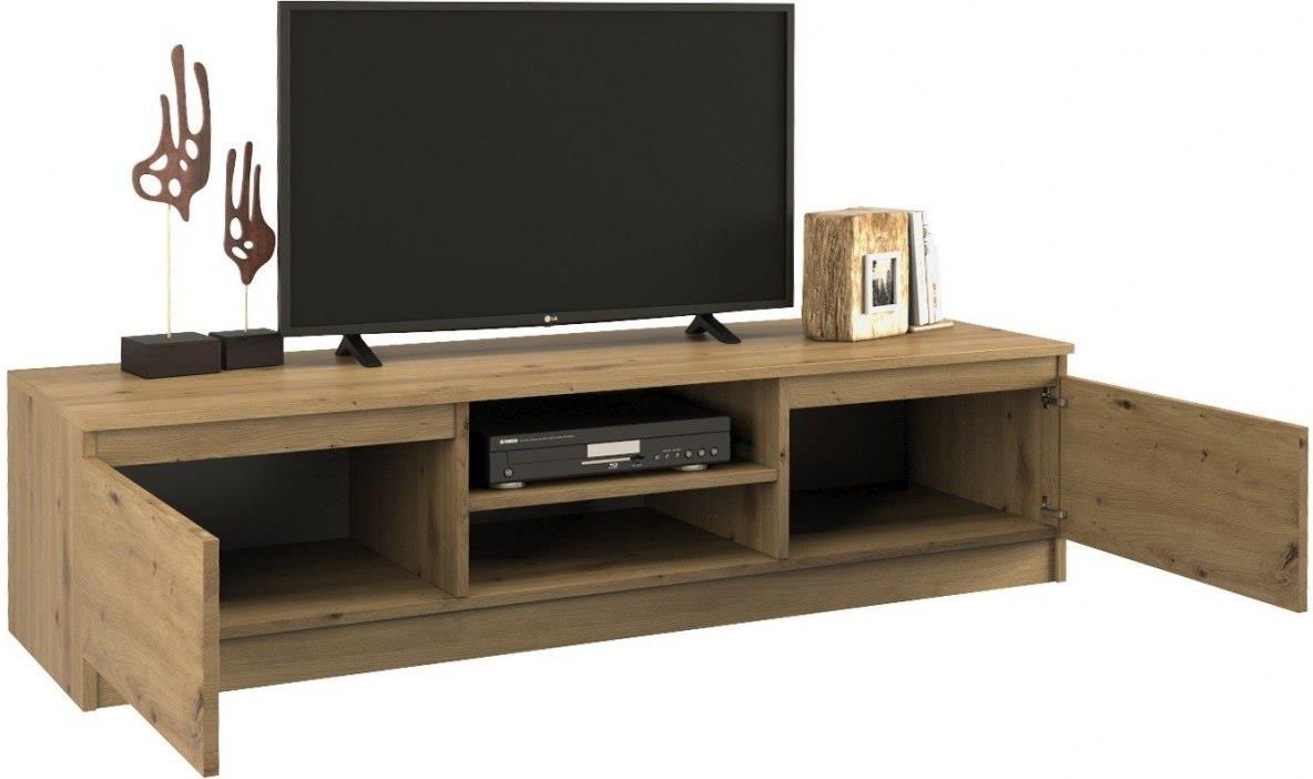 Szafka / Stolik Rtv 140Cm Dąb Artisan - zdjęcie 3 Szafka / Stolik Rtv 140Cm Dąb Artisan