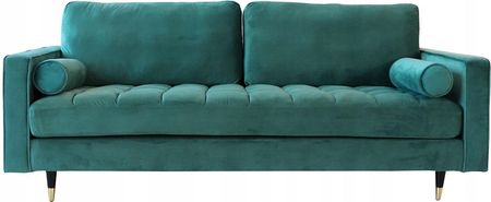 Sofa Cozy Velvet 225cm szmaragdowo zielony Samt /