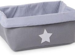 Zdjęcie Childhome - Pudełko płócienne 40 x 32 x 20 cm Grey Stripes - Tychy