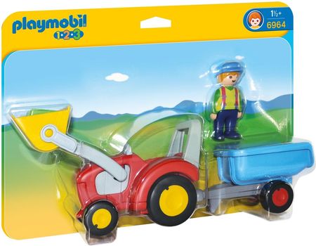 Playmobil 6964 1.2.3 Traktor Z Przyczepą