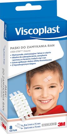 PASKI DO ZAMYKANIA RAN STERI-STRIP - 8 SZTUK